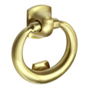 Prima - Ring Front Door Knocker 120mm x 110mm - Satin Brass - SB28