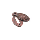 Spira Brass - Oval Beehive Escutcheon  - Aged Bronze - SB3102ABZ - Choice Handles