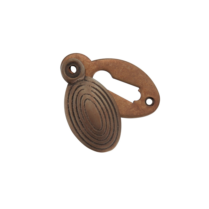 Spira Brass - Oval Beehive Escutcheon  - Matt Antique - SB3102MANT - Choice Handles