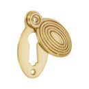 Spira Brass - Oval Beehive Escutcheon Satin Brass - SB3102SB - Choice Handles