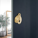 Spira Brass - Oval Beehive Escutcheon Satin Brass - SB3102SB - Choice Handles