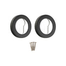 Spira Brass - Euro Profile Escutcheon - Black/Chrome - SB3104BLK/PC - Choice Handles
