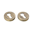 Spira Brass - Euro Profile Escutcheon  - Matt Antique - SB3104MANT - Choice Handles