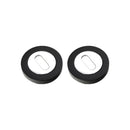 Spira Brass - Oval Standard Escutcheon - Black/Chrome - SB3105BLK/PC - Choice Handles