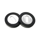 Spira Brass - Oval Standard Escutcheon - Black/Chrome - SB3105BLK/PC - Choice Handles