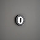 Spira Brass - Oval Standard Escutcheon - Black/Chrome - SB3105BLK/PC - Choice Handles