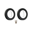 Spira Brass - Oval Standard Escutcheon - Black/Chrome - SB3105BLK/PC - Choice Handles