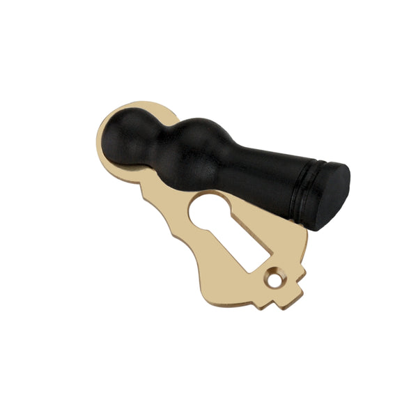 Spira Brass - Ebonised Lady Escutcheon  - Aged Brass - SB3115AB - Choice Handles