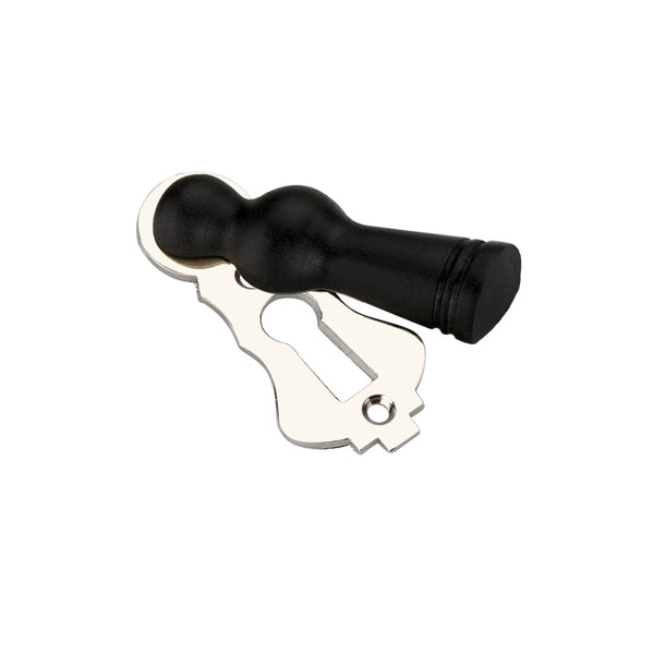 Spira Brass - Ebonised Lady Escutcheon  - Polished Nickel - SB3115PN - Choice Handles