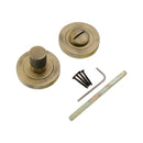 Spira Brass - Connaught Knurled Turn & Release - Matt Antique - SB3117MANT - Choice Handles