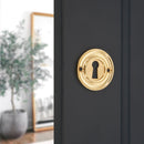 Spira Brass - Slimline Standard Escutcheon - Polished Brass - SB3118PB - Choice Handles