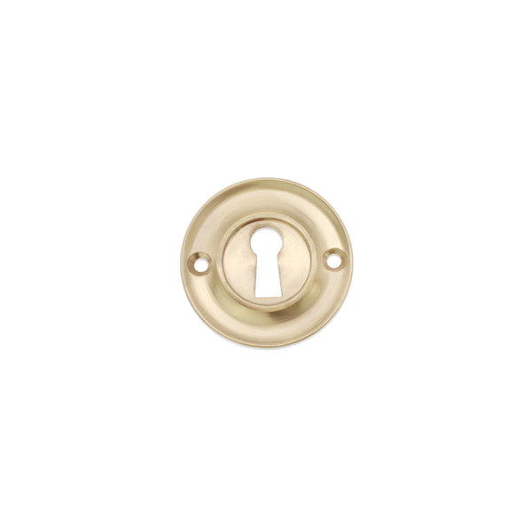 Spira Brass - Slimline Standard Escutcheon Satin Brass -  Satin Brass - SB3118SB - Choice Handles