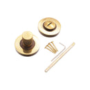 Spira Brass - Linear Knurlmond Thumb Turn & Release Aged Brass - SB3120AB - Choice Handles