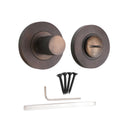 Spira Brass - Jewel Knurlmond Thumb Turn & Release Matt Antique - SB3121MANT - Choice Handles