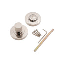 Spira Brass - Jewel Knurlmond Thumb Turn & Release Polished Nickel - SB3121PN - Choice Handles