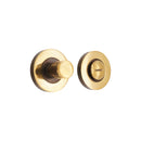 Spira Brass - Hammered Knurlmond Thumb Turn & Release Aged Brass - SB3122AB - Choice Handles