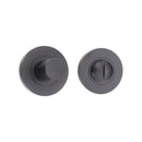 Spira Brass - Hammered Knurlmond Thumb Turn & Release Matt Black - SB3122BLK - Choice Handles
