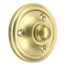Prima - Victorian Circular Door Bell Push  60mm - Satin Brass - SB39