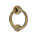 Spira Brass - Ring Door Knocker 110mm  - Antique Brass - SB4104ANT - Choice Handles
