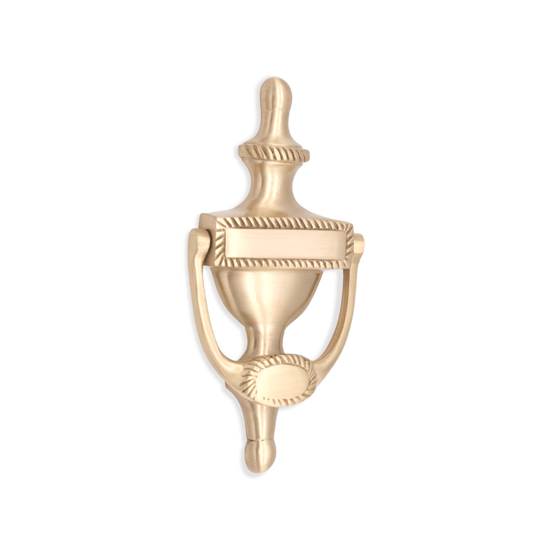 Spira Brass - Georgian Door Knocker 150mm  - Satin Brass - SB4105SB - Choice Handles