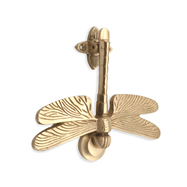 Spira Brass - Dragonfly Door Knocker  - Satin Brass - SB4108SB - Choice Handles
