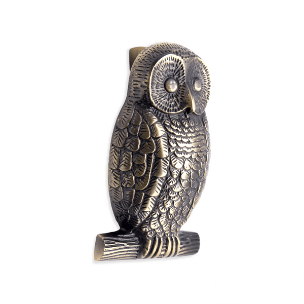 Spira Brass - Owl Door Knocker  - Antique Brass - SB4109ANT - Choice Handles
