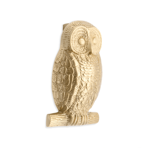 Spira Brass - Owl Door Knocker  - Satin Brass - SB4109SB - Choice Handles