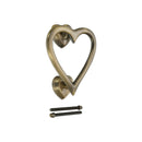 Spira Brass - Heart Door Knocker  - Antique Brass - SB4110ANT - Choice Handles