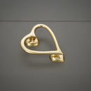 Spira Brass - Heart Door Knocker  - Polished Brass - SB4110PB - Choice Handles