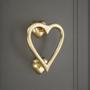 Spira Brass - Heart Door Knocker  - Polished Brass - SB4110PB - Choice Handles