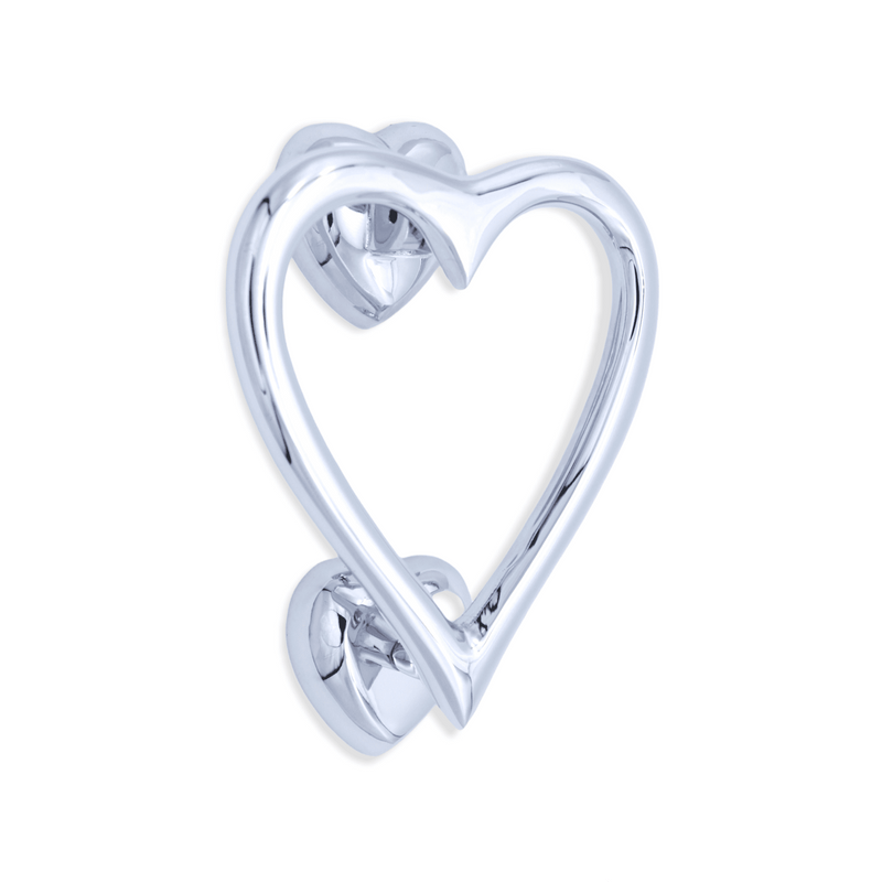 Spira Brass - Heart Door Knocker  - Polished Chrome - SB4110PC - Choice Handles