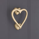 Spira Brass - Heart Door Knocker  - Satin Brass - SB4110SB - Choice Handles