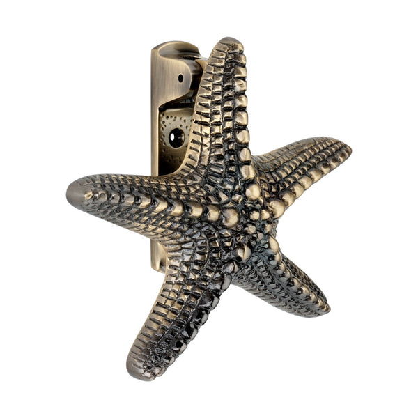 Spira Brass - Starfish Door Knocker  - Antique Brass - SB4112ANT - Choice Handles