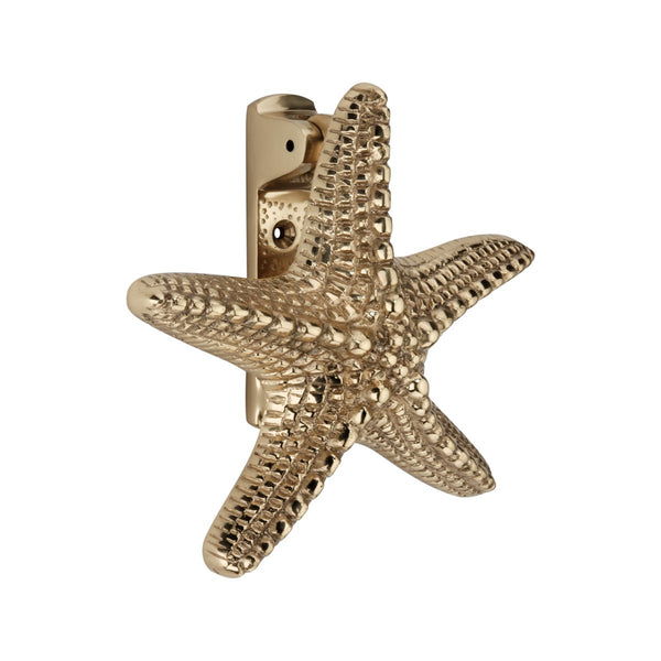 Spira Brass - Starfish Door Knocker  - Polished Brass - SB4112PB - Choice Handles