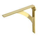 Prima - Shelf Bracket For Wood 200mm x 205mm - Satin Brass - SB468