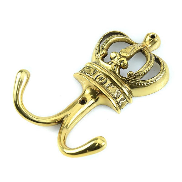 Spira Brass - Crown Hook  - Polished Brass - SB5101PB - Choice Handles