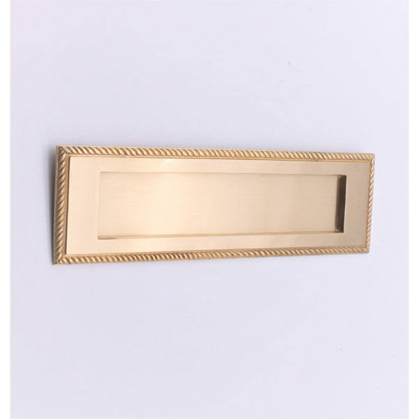 Spira Brass - Georgian Letter Plate 250mm  - Satin Brass - SB5104SB - Choice Handles