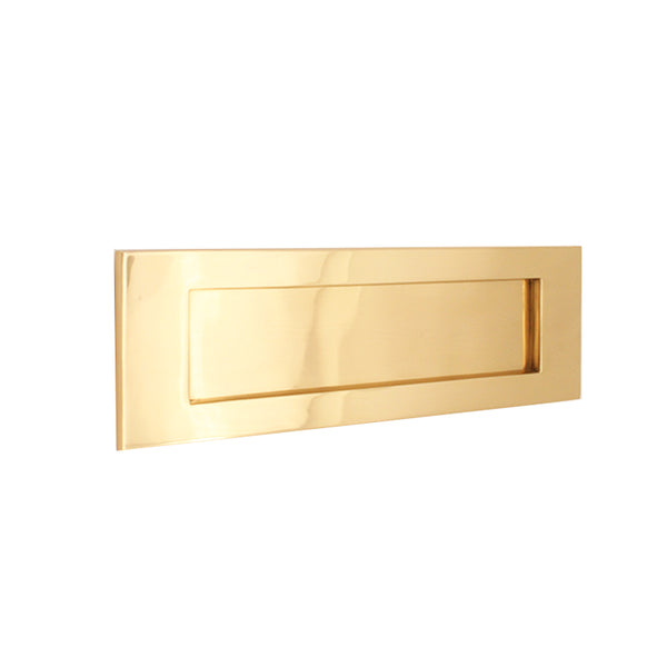 Spira Brass - Victorian Letter Plate 300mm  - Polished Brass - SB5106PB - Choice Handles