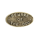 Spira Brass - Beware Of The Dog Door Plate  - Polished Brass - SB5205PB - Choice Handles