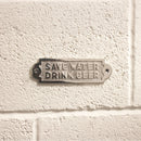 Spira Brass - Save Water Drink Beer Door Plate  - Polished Nickel - SB5204PN - Choice Handles