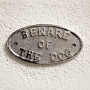 Spira Brass - Beware Of The Dog Door Plate  - Polished Nickel - SB5205PN - Choice Handles