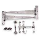 Spira Brass - Heavy Duty Handforged Door Hardware Kit - Pewter - SB6101PEW - Choice Handles