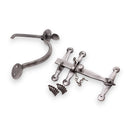 Spira Brass - Heavy Duty Handforged Door Hardware Kit - Pewter - SB6101PEW - Choice Handles