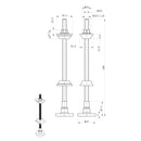 Spira Brass - Cast Iron Radiator Brass Wall Stay Bracket Satin Nickel - SB6180SN - Choice Handles