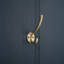 Spira Brass - Victorian Coat Hook 87mm  - Polished Brass - SB6181PB - Choice Handles