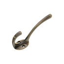 Spira Brass - Victorian Coat Hook 115mm  - Antique Brass - SB6182ANT - Choice Handles