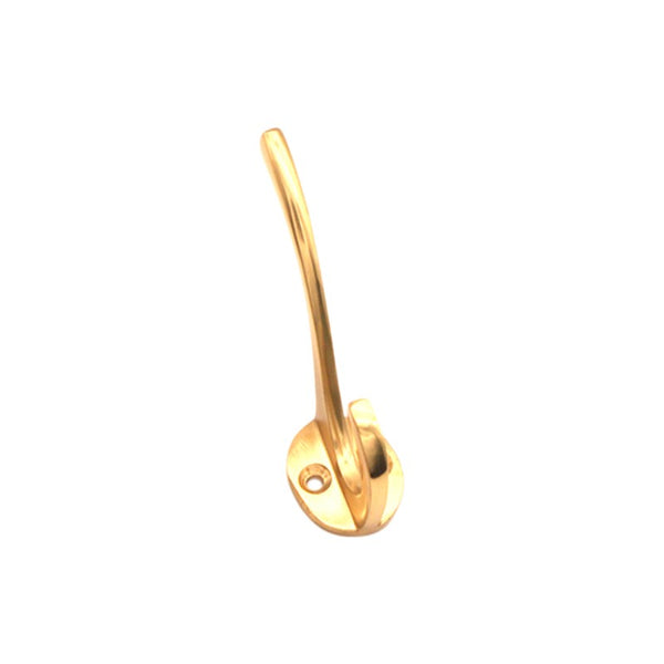 Spira Brass - Victorian Coat Hook 115mm  - Polished Brass - SB6182PB - Choice Handles