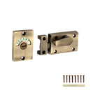 Spira Brass - Indicator Bolt Latch  - Antique Brass - SB6183ANT - Choice Handles