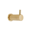 Spira Brass - Jewel Knurlmond Coat Hook Satin Brass - SB6185SB - Choice Handles