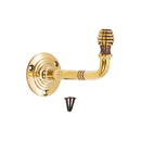 Spira Brass - Beehive Large Coat Hook  Aged Brass - SB6186AB - Choice Handles